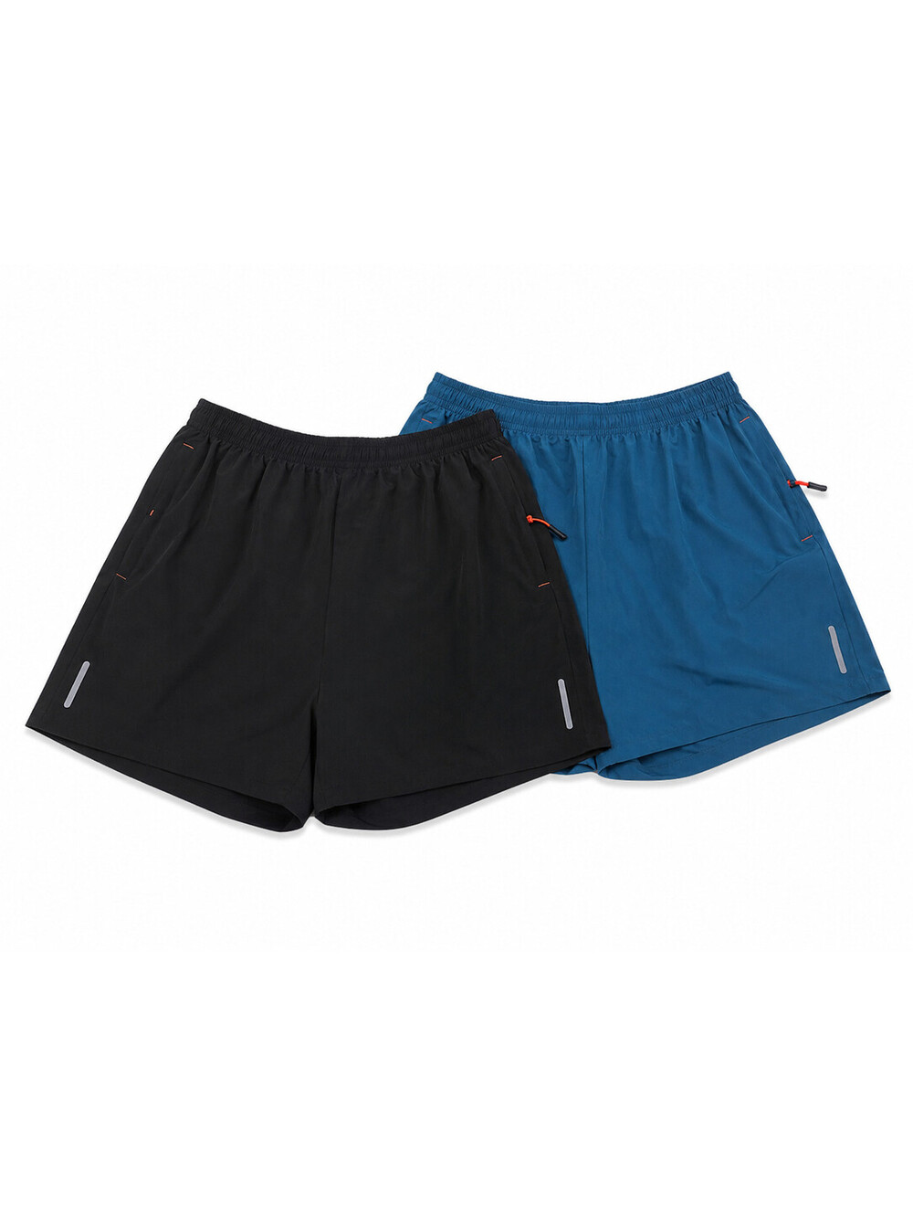 Women's Quick-Dry Cooling Running Shorts W/ Zipper Pockets, Set of 2 SzXXL 14